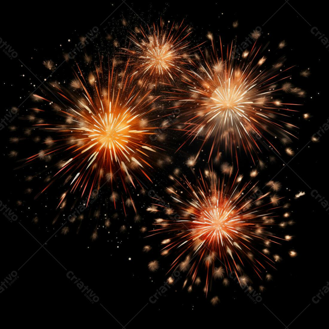 Textura Fogo de Artifício Dourado para Fundo