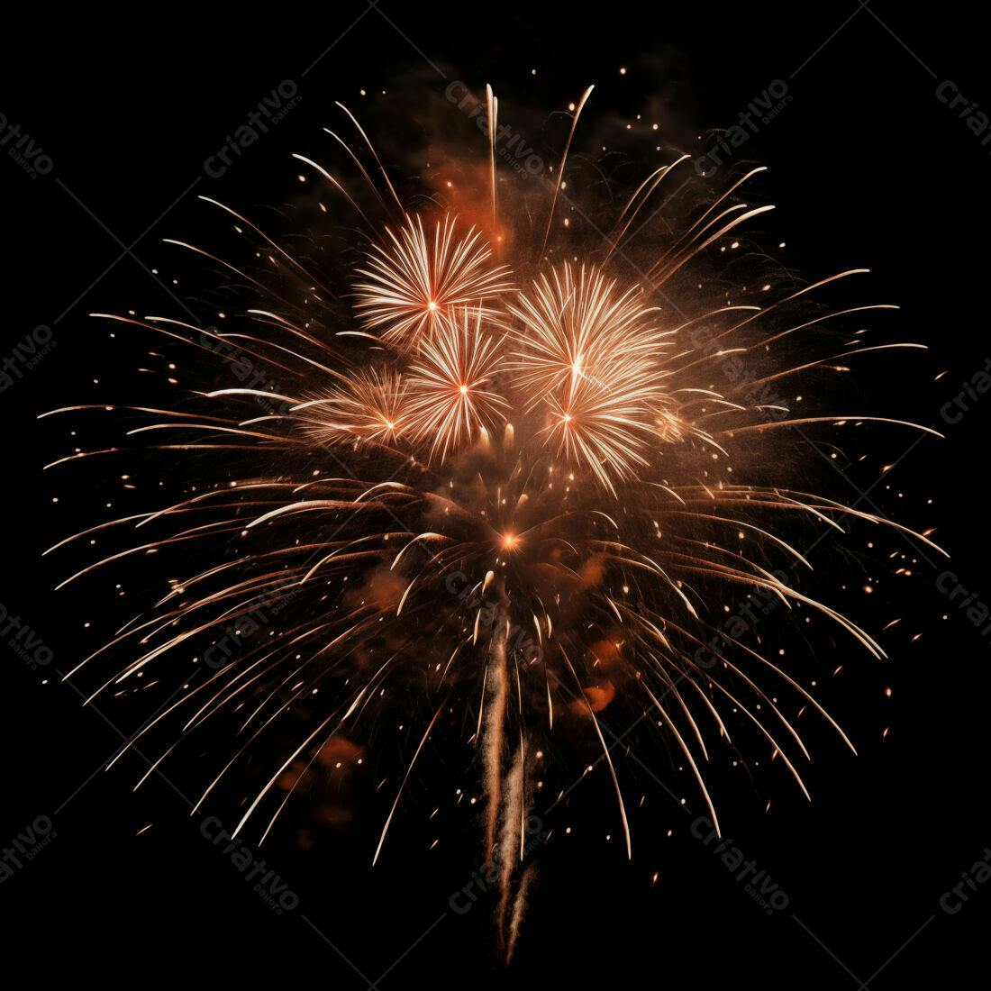 Textura Fogo de Artifício Dourado para Fundo