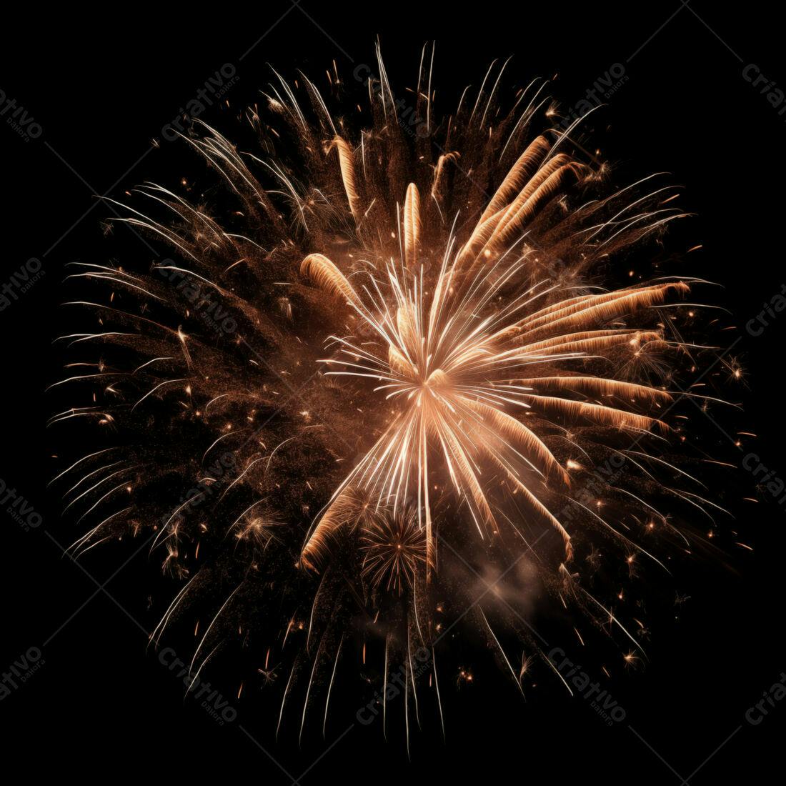 Textura Fogo de Artifício Dourado para Fundo