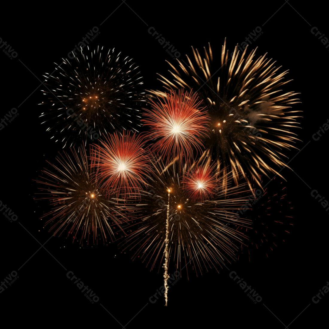Textura Fogo de Artifício para Fundo Festivo