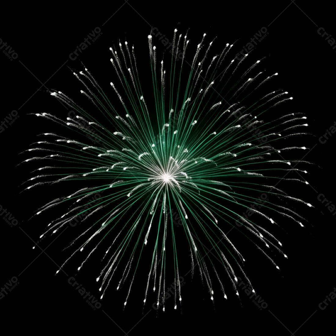 Textura Fogo de Artifício Verde para Fundo