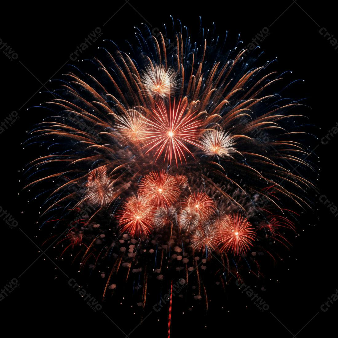 Textura Fogo de Artifício para Fundo Festivo