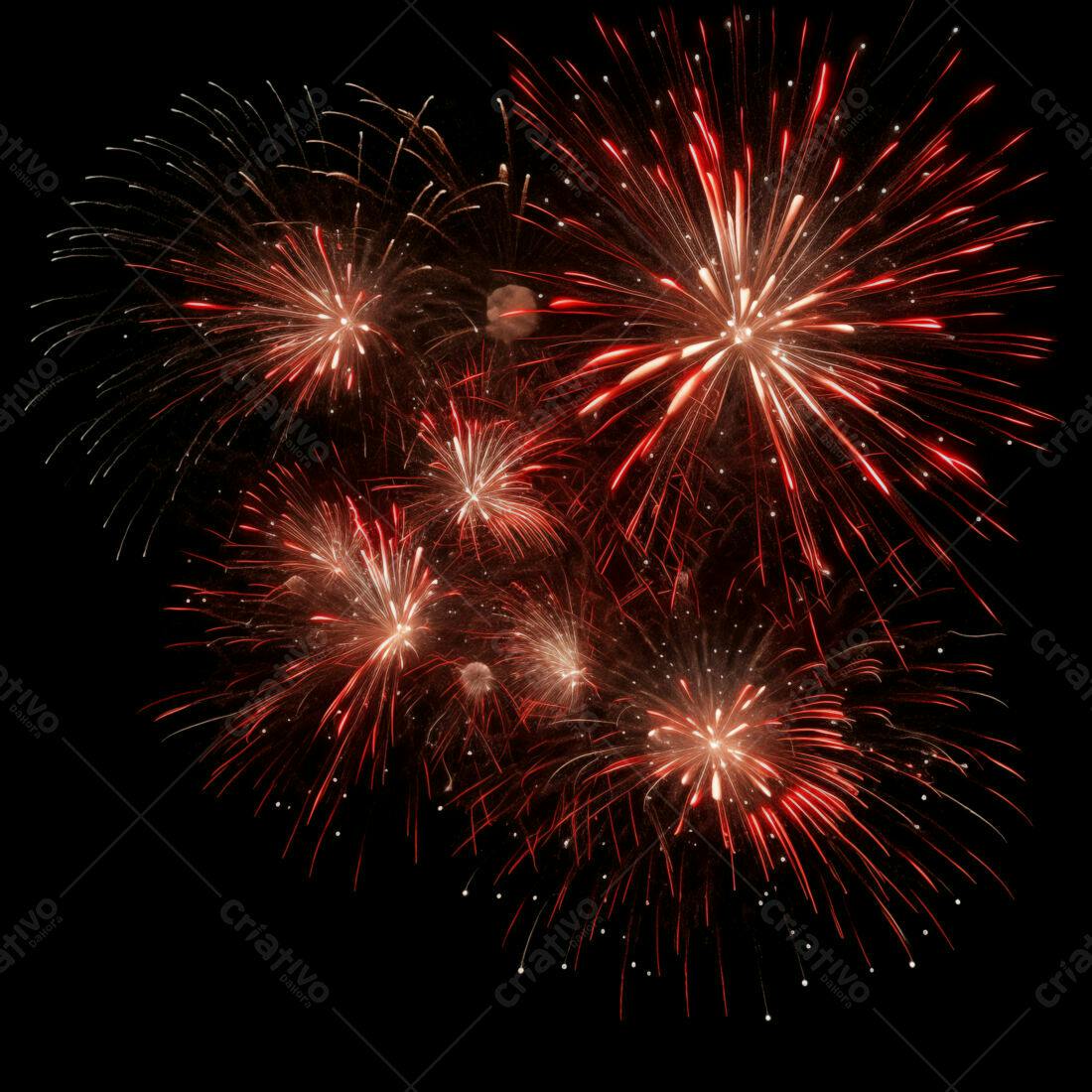 Textura Fogo de Artifício Vermelho para Fundo
