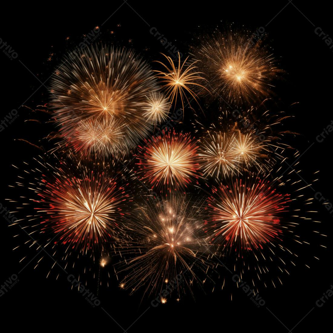 Textura Fogo de Artifício para Fundo Festivo