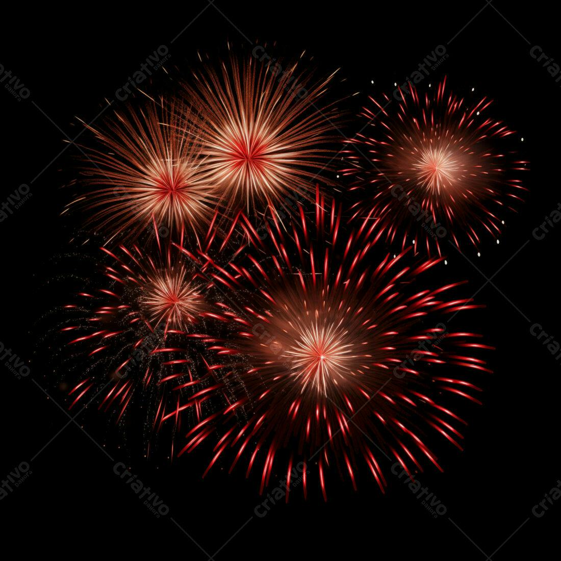Textura Fogo de Artifício Vermelho para Fundo