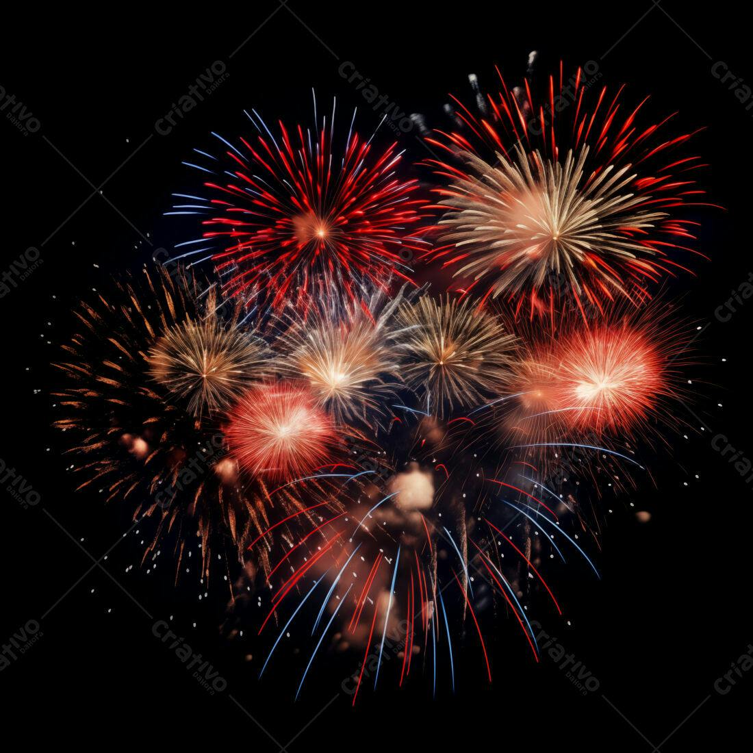 Textura Fogo de Artifício para Fundo Festivo