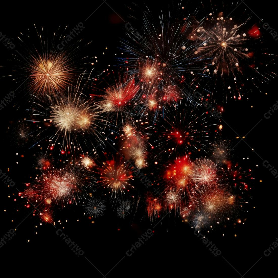 Textura Fogo de Artifício Festivo para Fundo