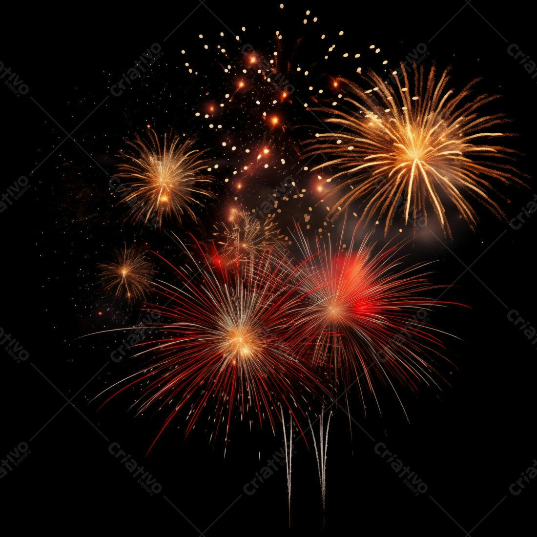 Textura Fogo de Artifício para Fundo Festivo