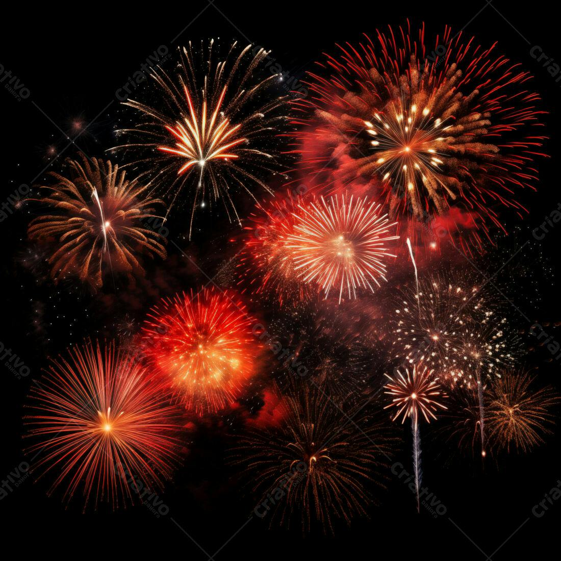 Textura Fogos de Artifício Vermelhos para Fundo