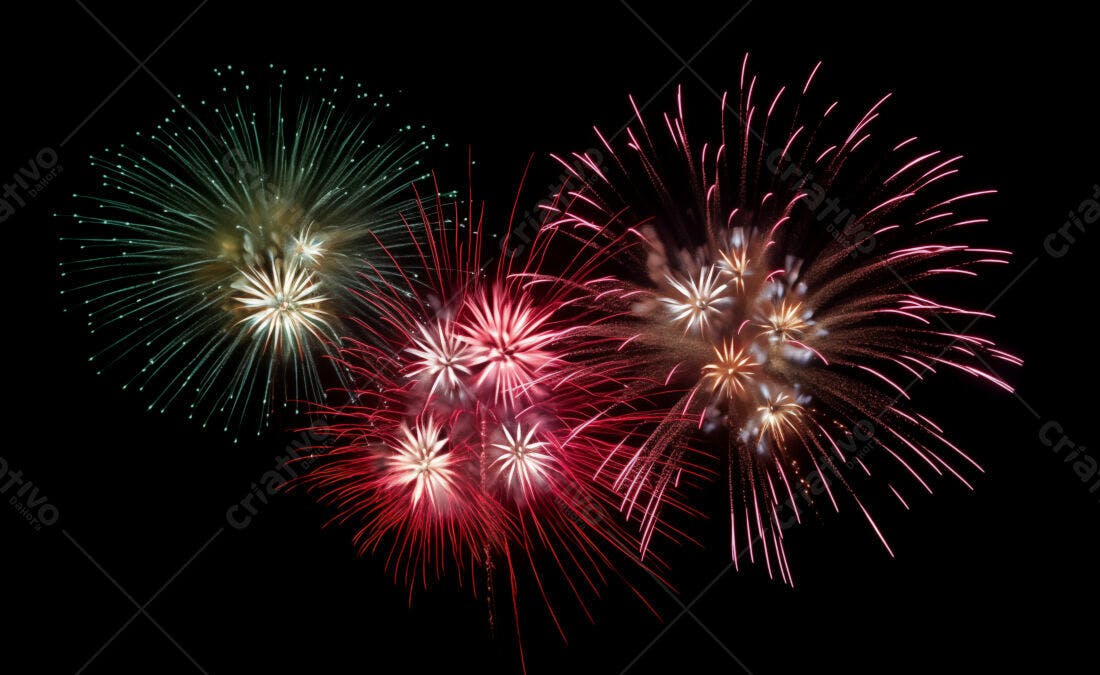 Textura Fogo de Artifício para Fundo Festivo