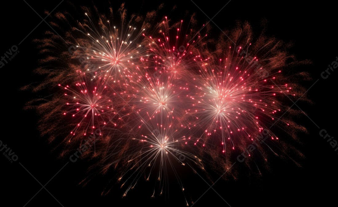 Textura Fogo de Artifício Vermelho e Branco para Fundo