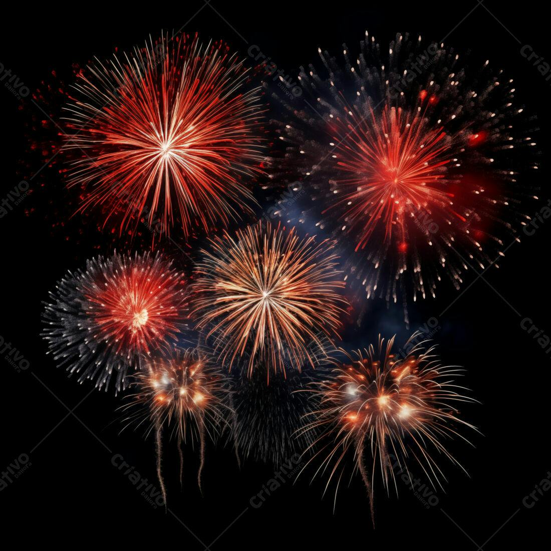 Textura Fogo de Artifício para Fundo Festivo