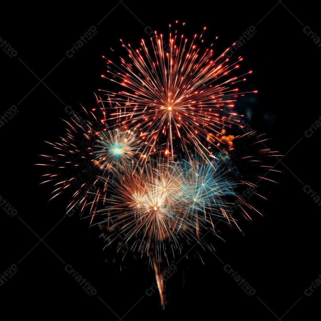 Textura Fogo de Artifício para Fundo