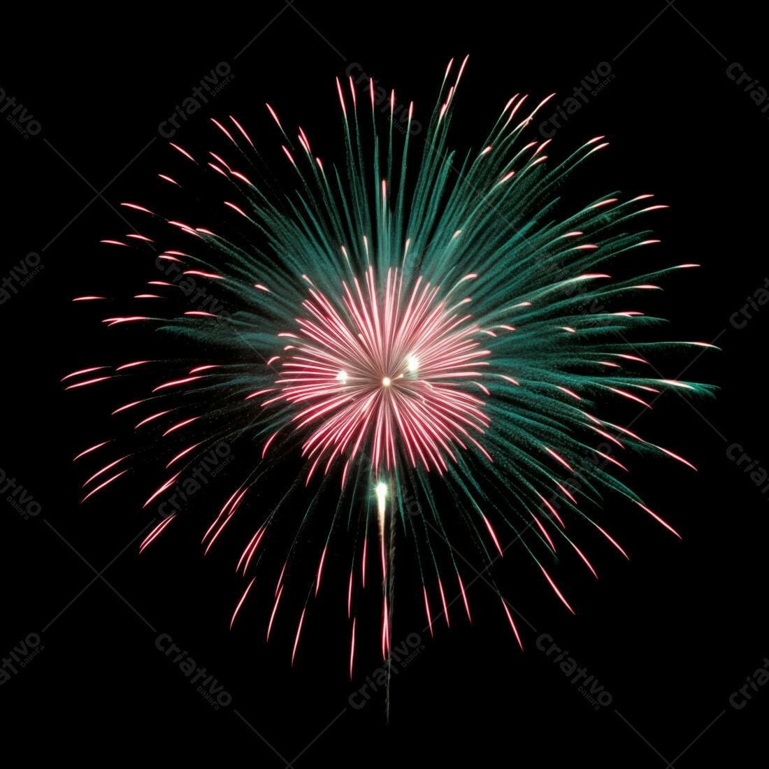 Textura Fogo de Artifício Rosa e Verde para Fundo