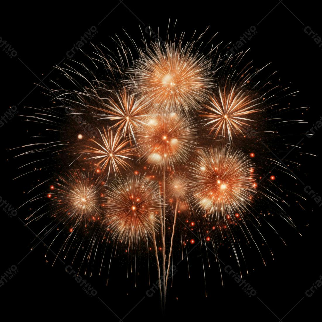 Textura Fogo de Artifício Dourado para Fundo