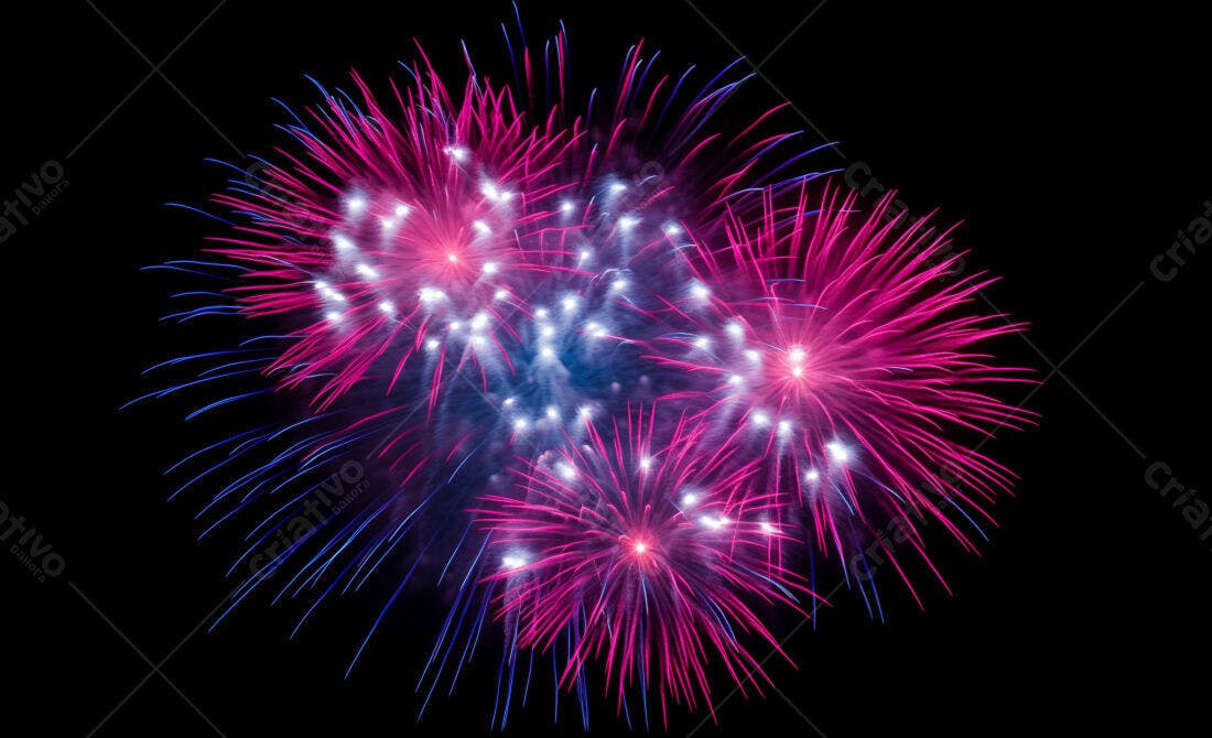 Textura Fogo de Artifício Rosa e Azul para Fundo
