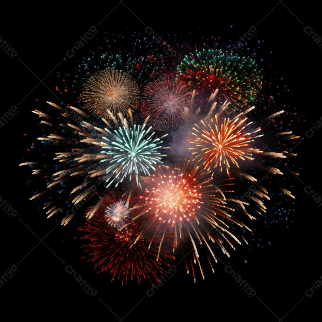 Textura Fogos de Artifício para Fundo
