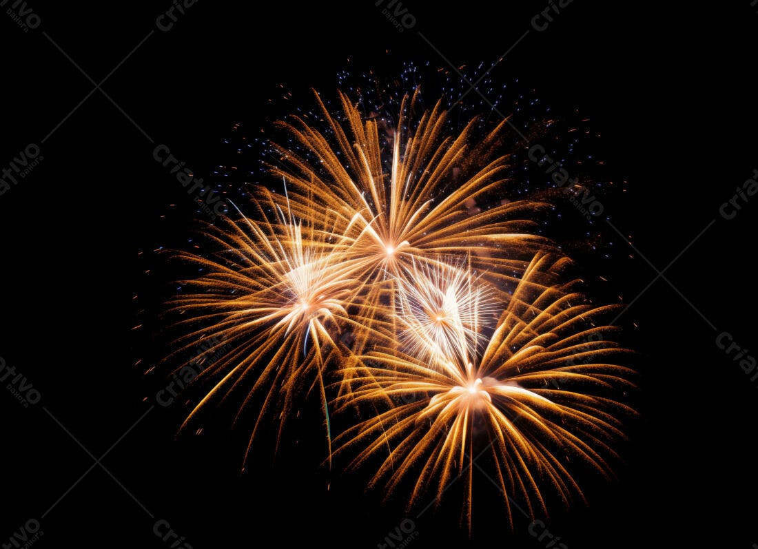 Textura Fogo de Artifício Dourado para Fundo