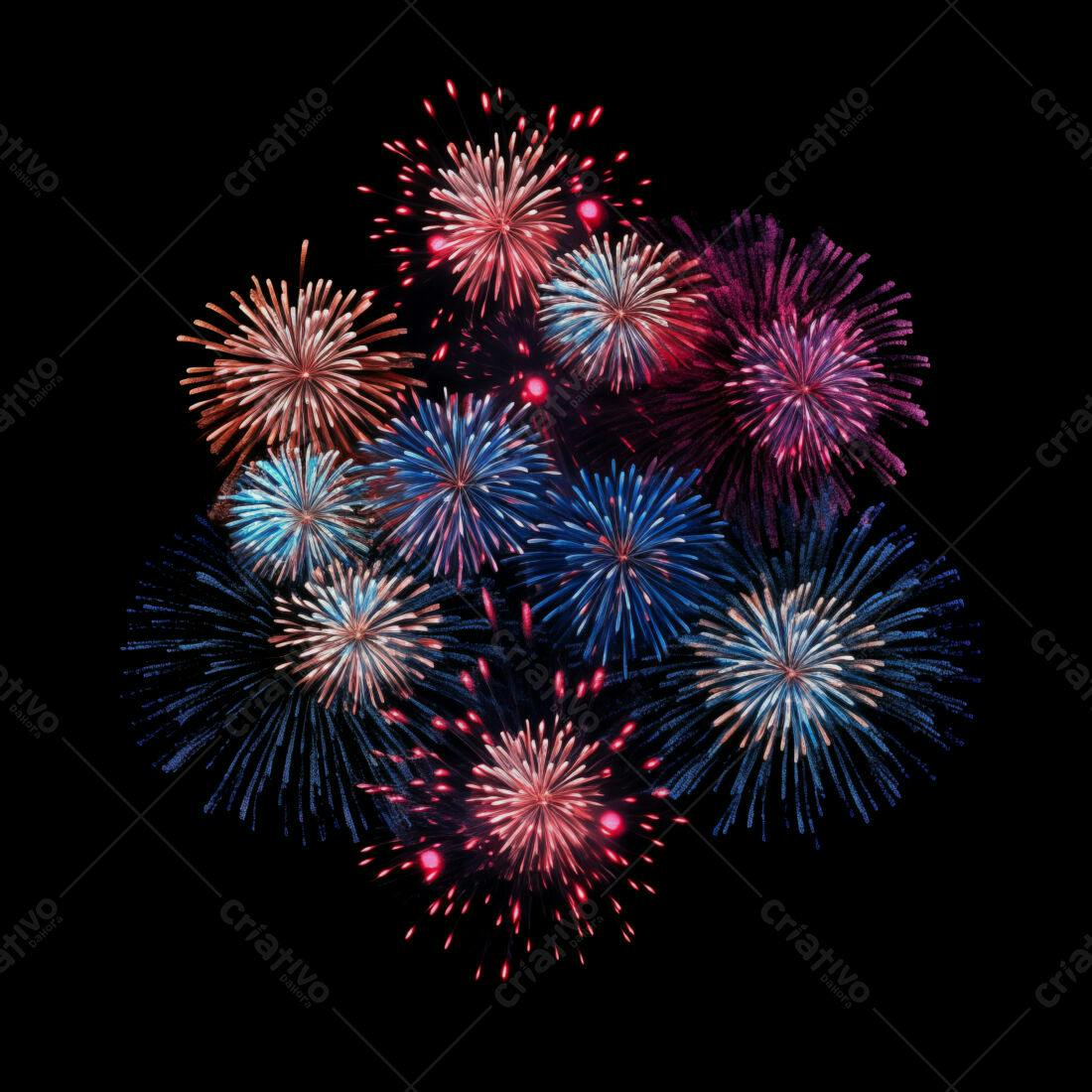 Textura fogos de artifício coloridos para fundo