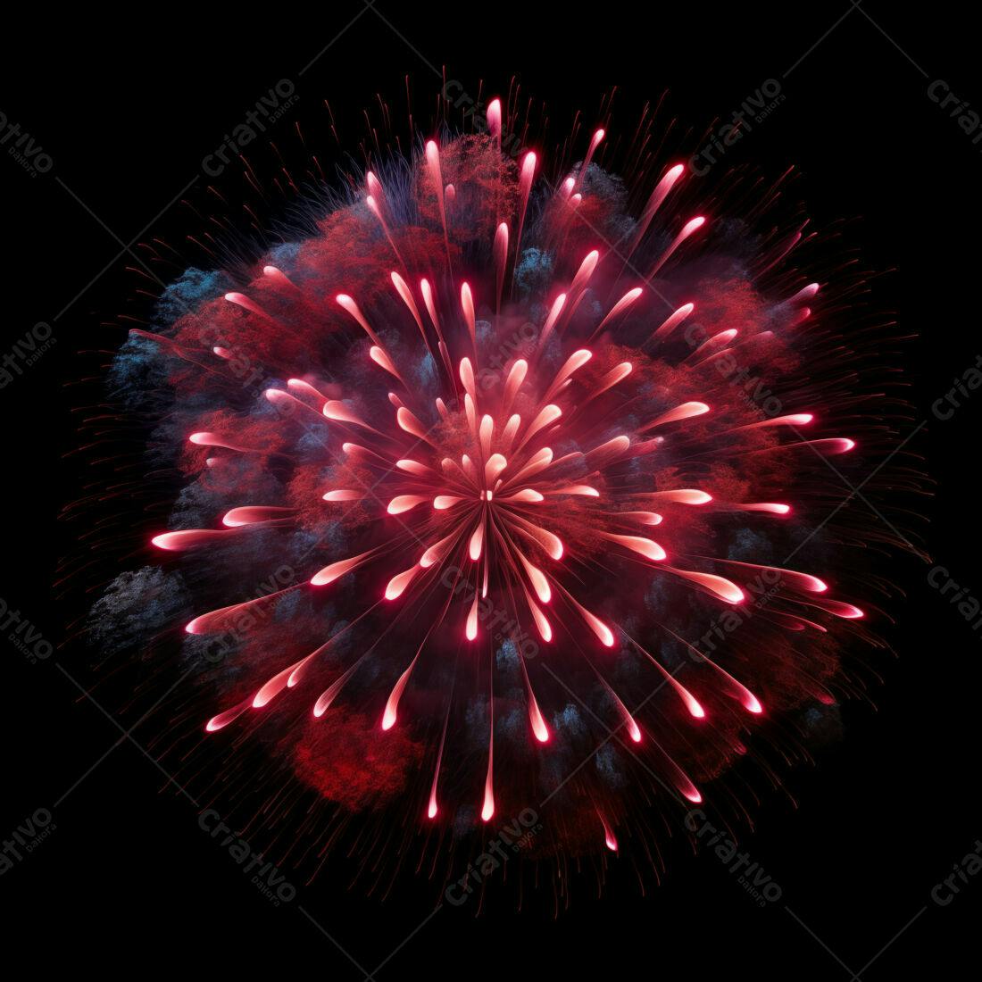 Textura Fogo de Artifício Vermelho para Fundo