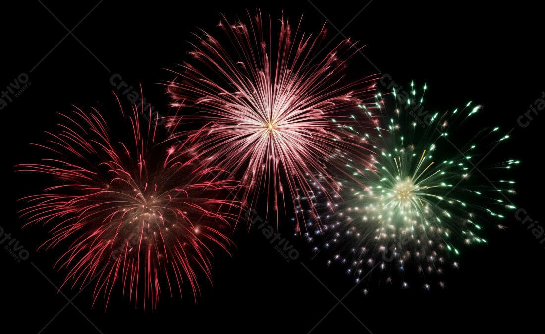Textura Fogo de Artifício para Fundo Festivo