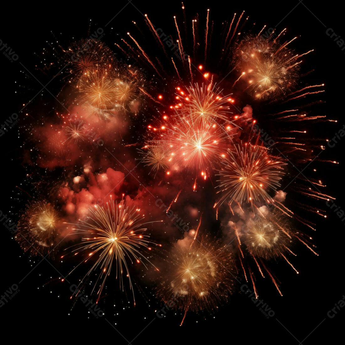 Textura Fogo de Artifício para Fundo Festivo