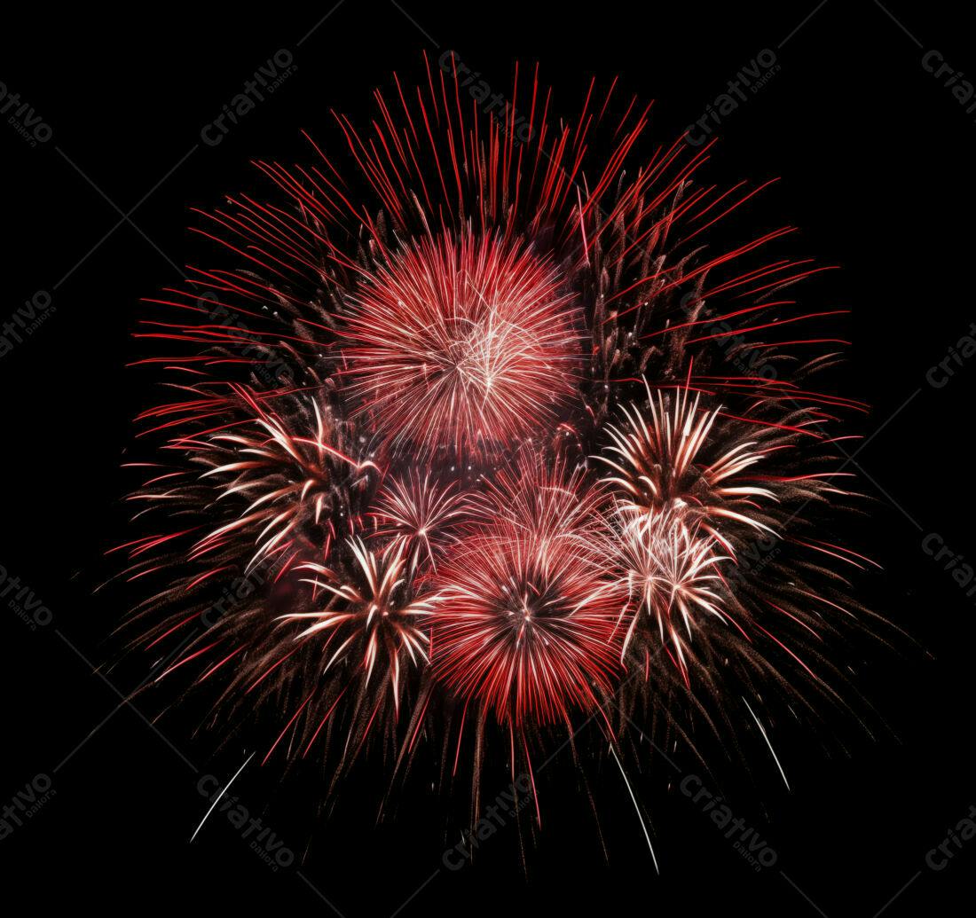 Textura Fogo de Artifício Vermelho para Fundo