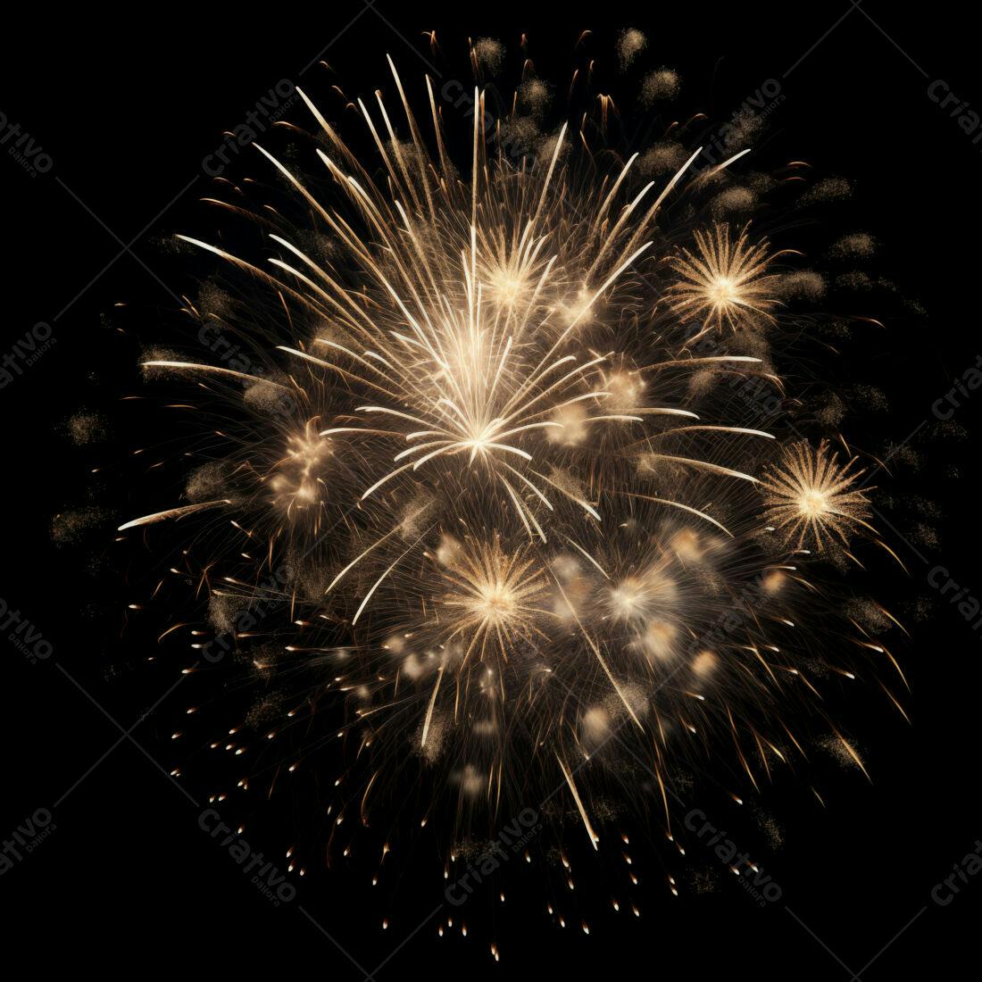 Textura Fogo de Artifício Dourado para Fundo