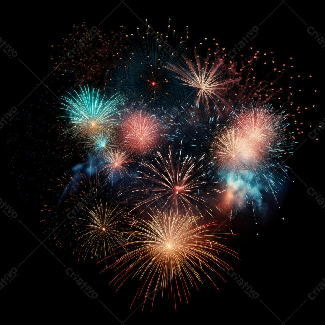 Textura Fogos de Artifício para Fundo