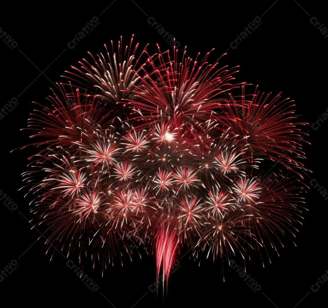 Textura Fogo de Artifício Vermelho para Fundo