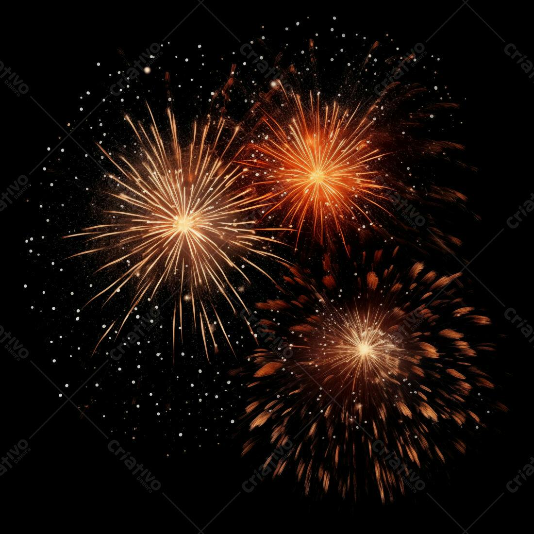 Textura Fogo de Artifício Dourado para Fundo