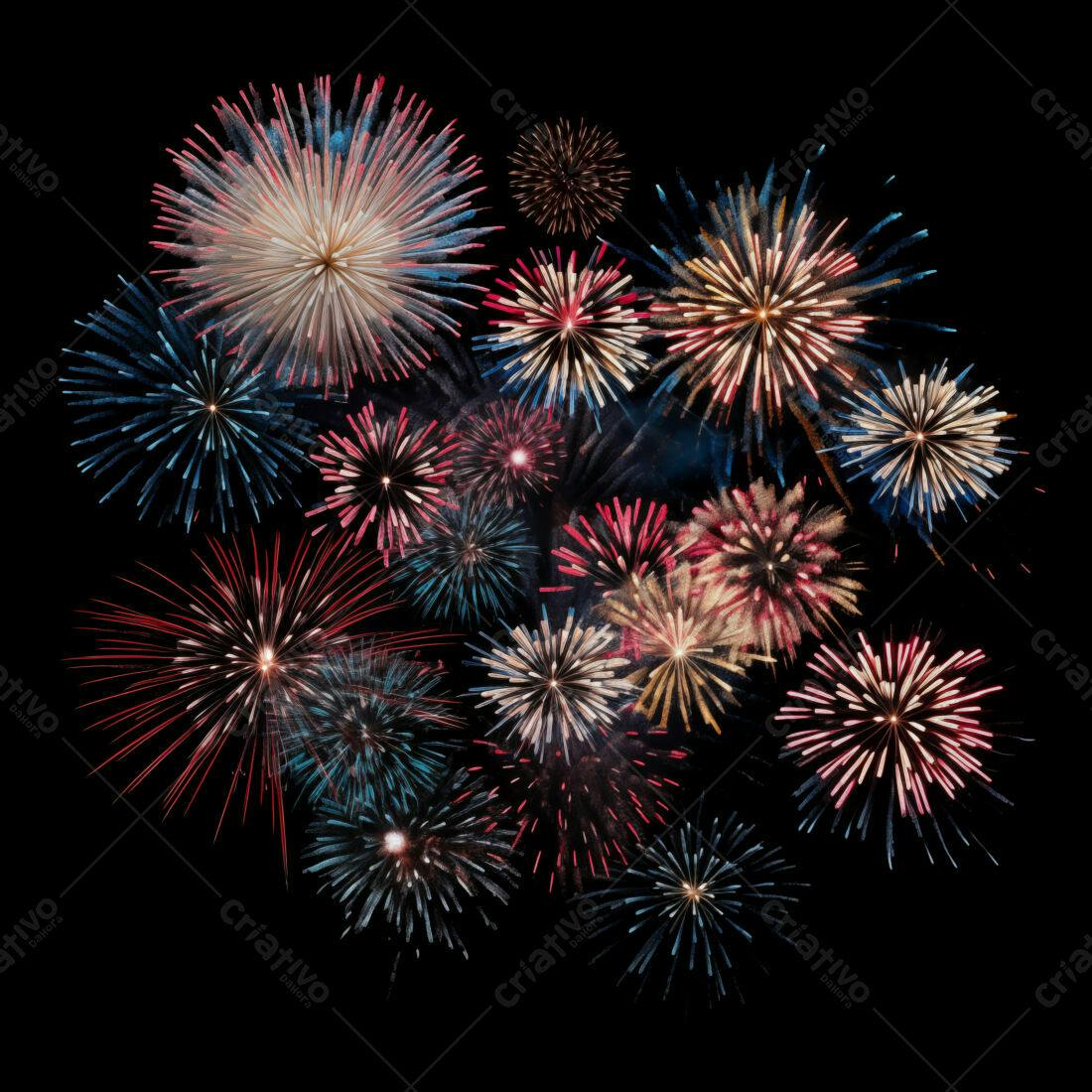 Textura fogos de artifício coloridos para fundo