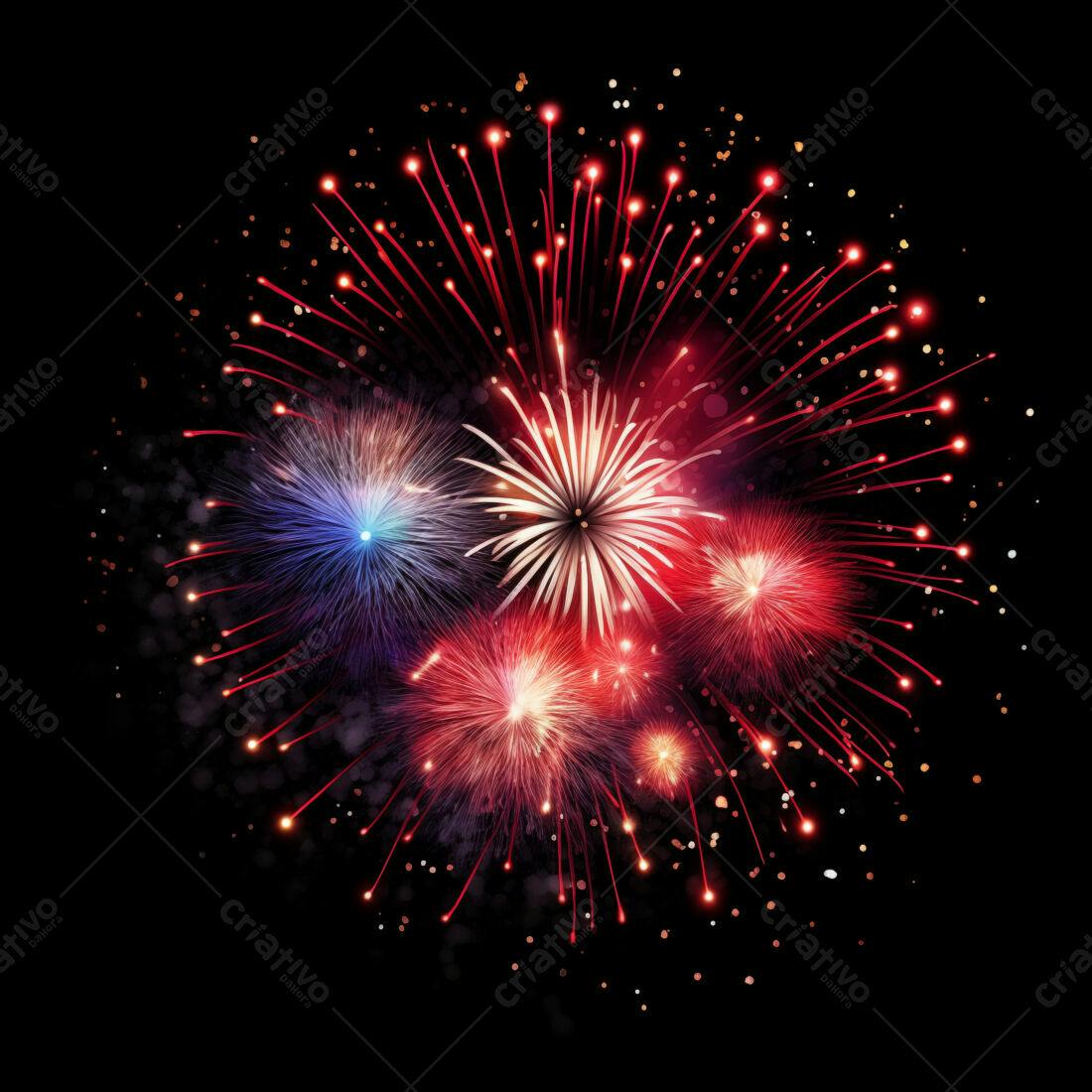 Textura Fogos de Artifício Coloridos para Fundo