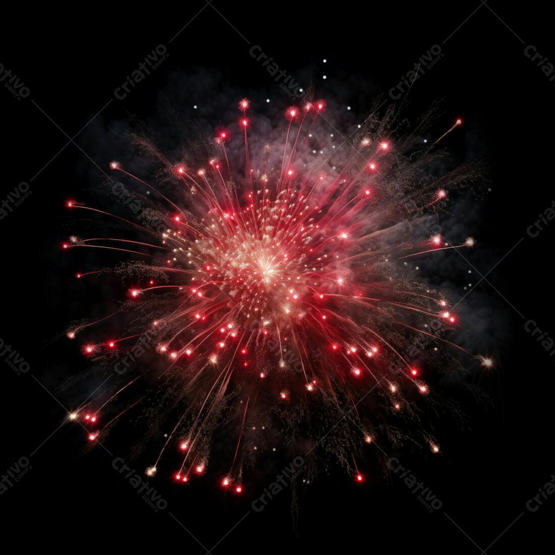 Textura Fogo de Artifício Vermelho para Fundo