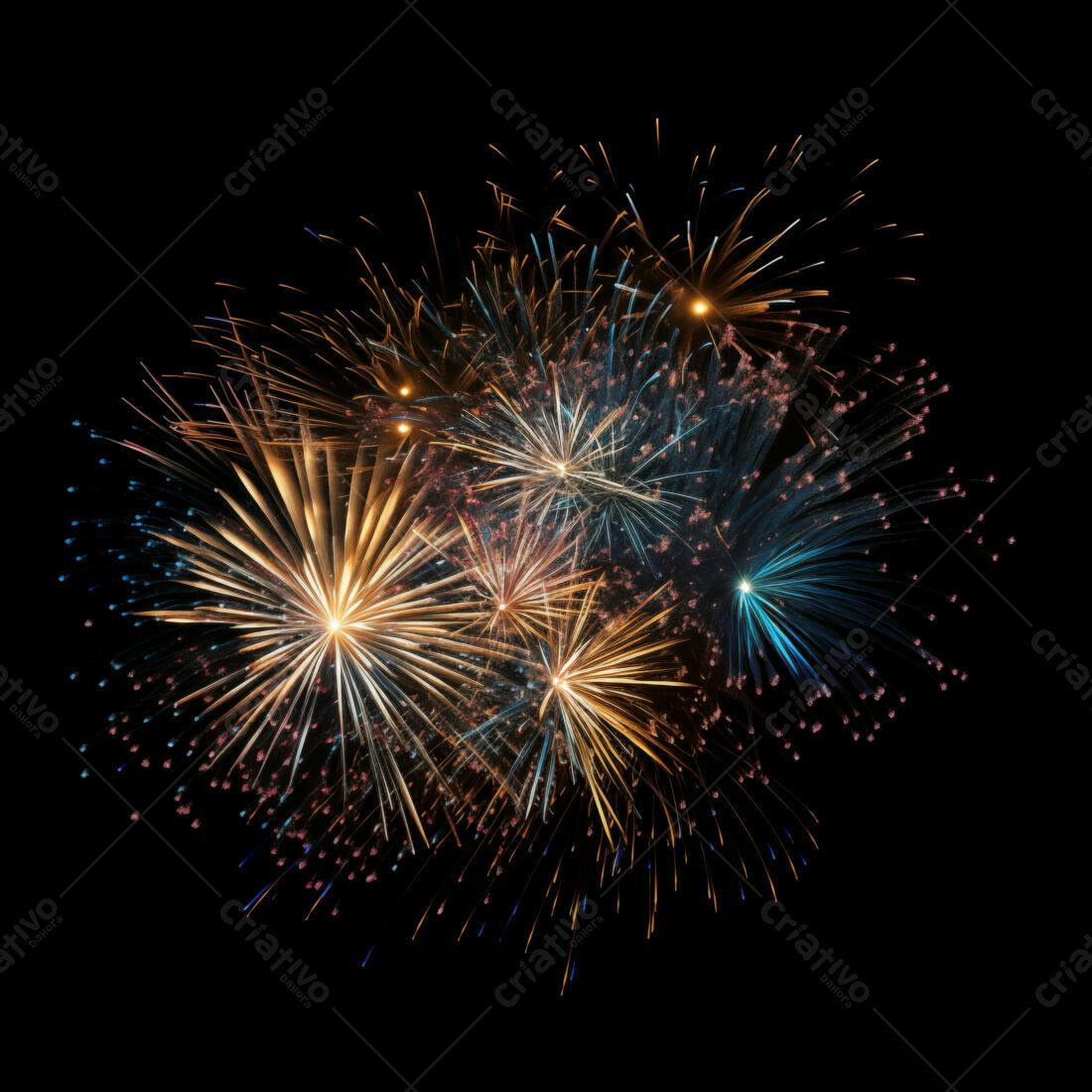 Textura Fogo de Artifício para Fundo