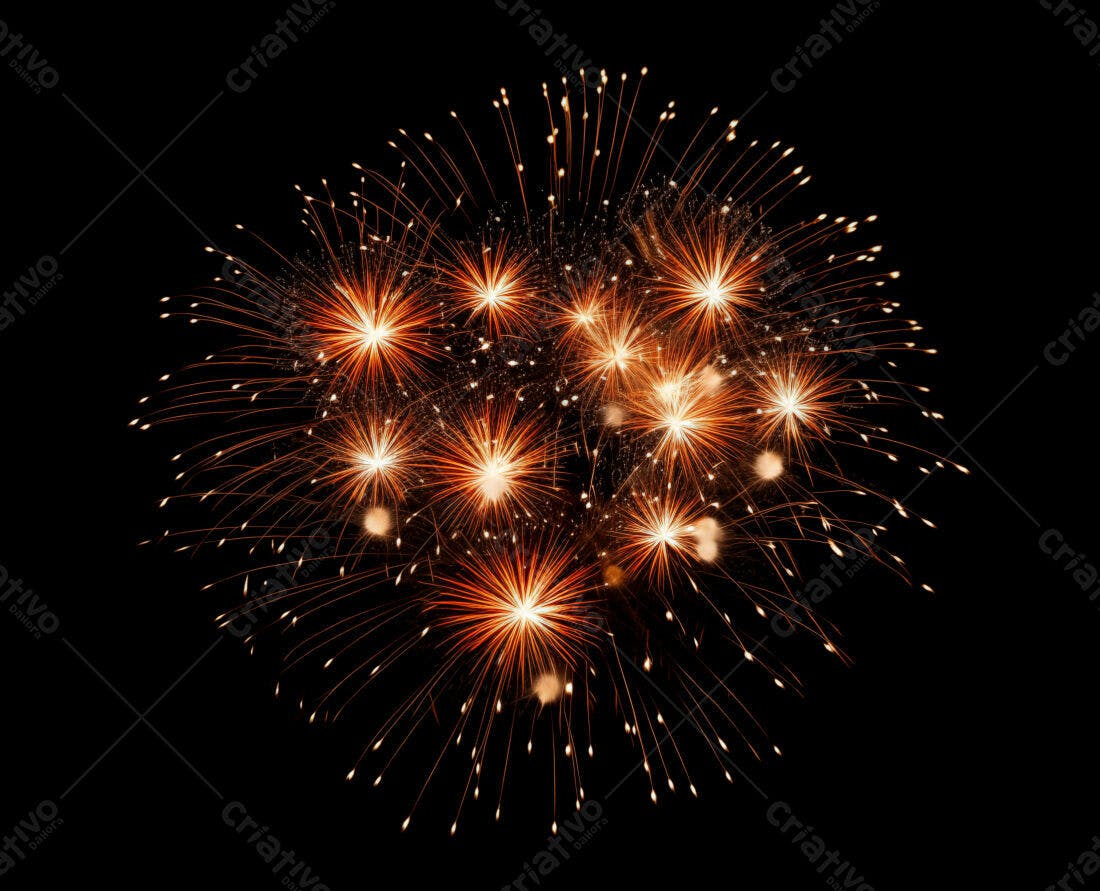 Textura Fogo de Artifício Dourado para Fundo