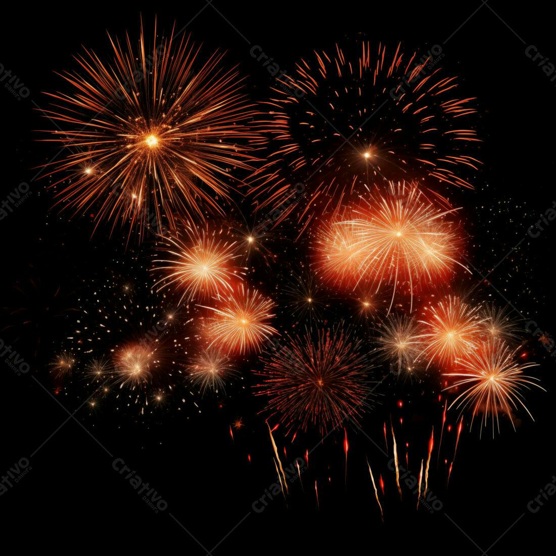 Textura Fogo de Artifício para Fundo Festivo
