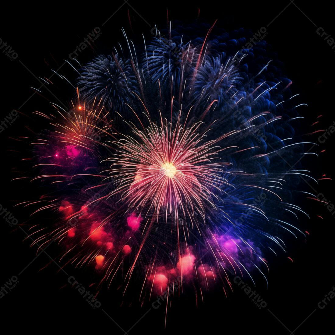 Textura Fogo de Artifício para Fundo