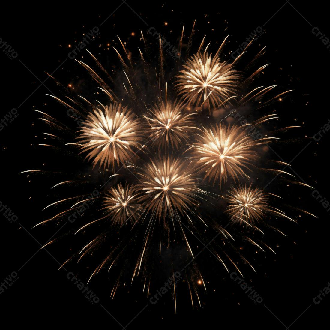 Textura Fogo de Artifício Dourado para Fundo