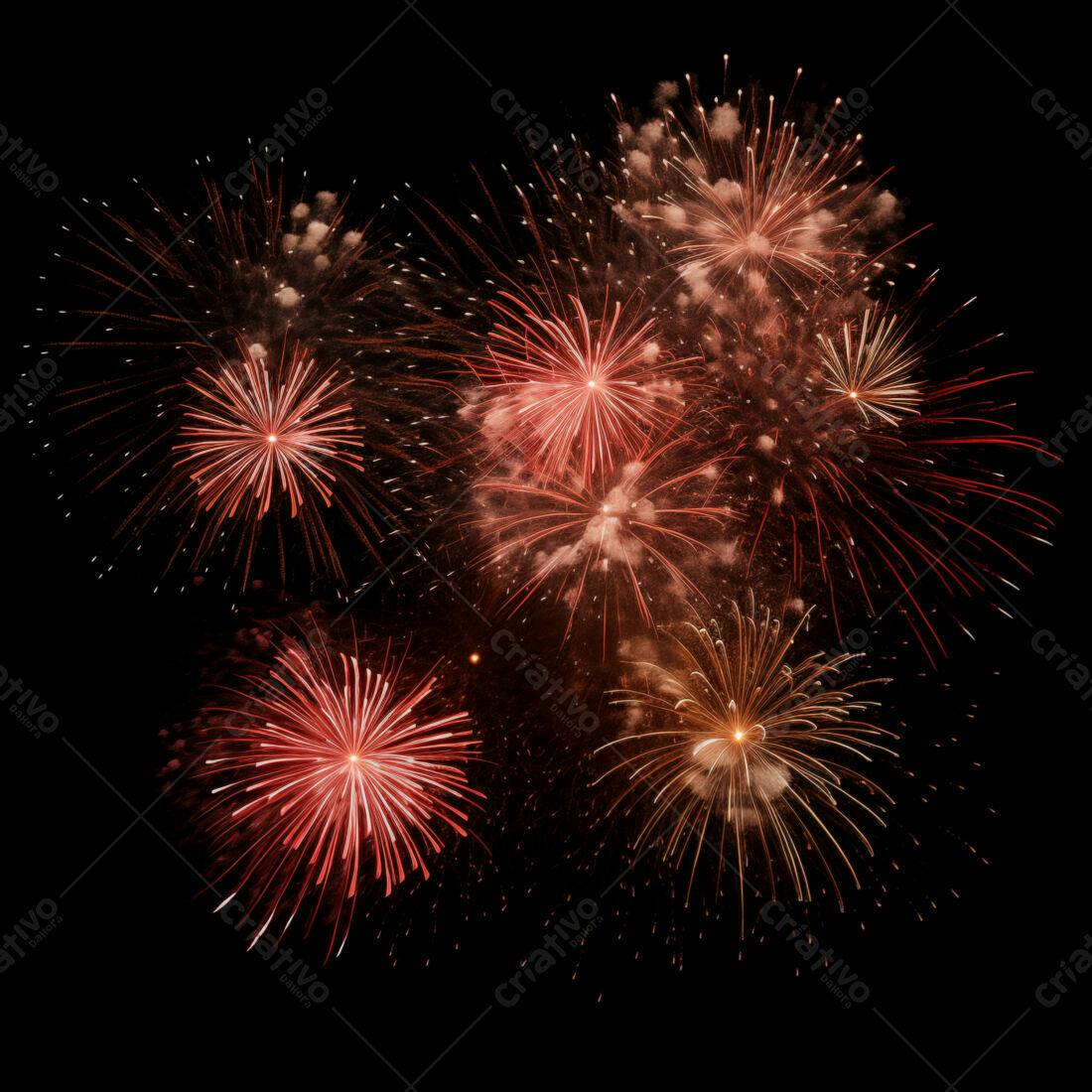 Textura Fogo de Artifício Vermelho para Fundo