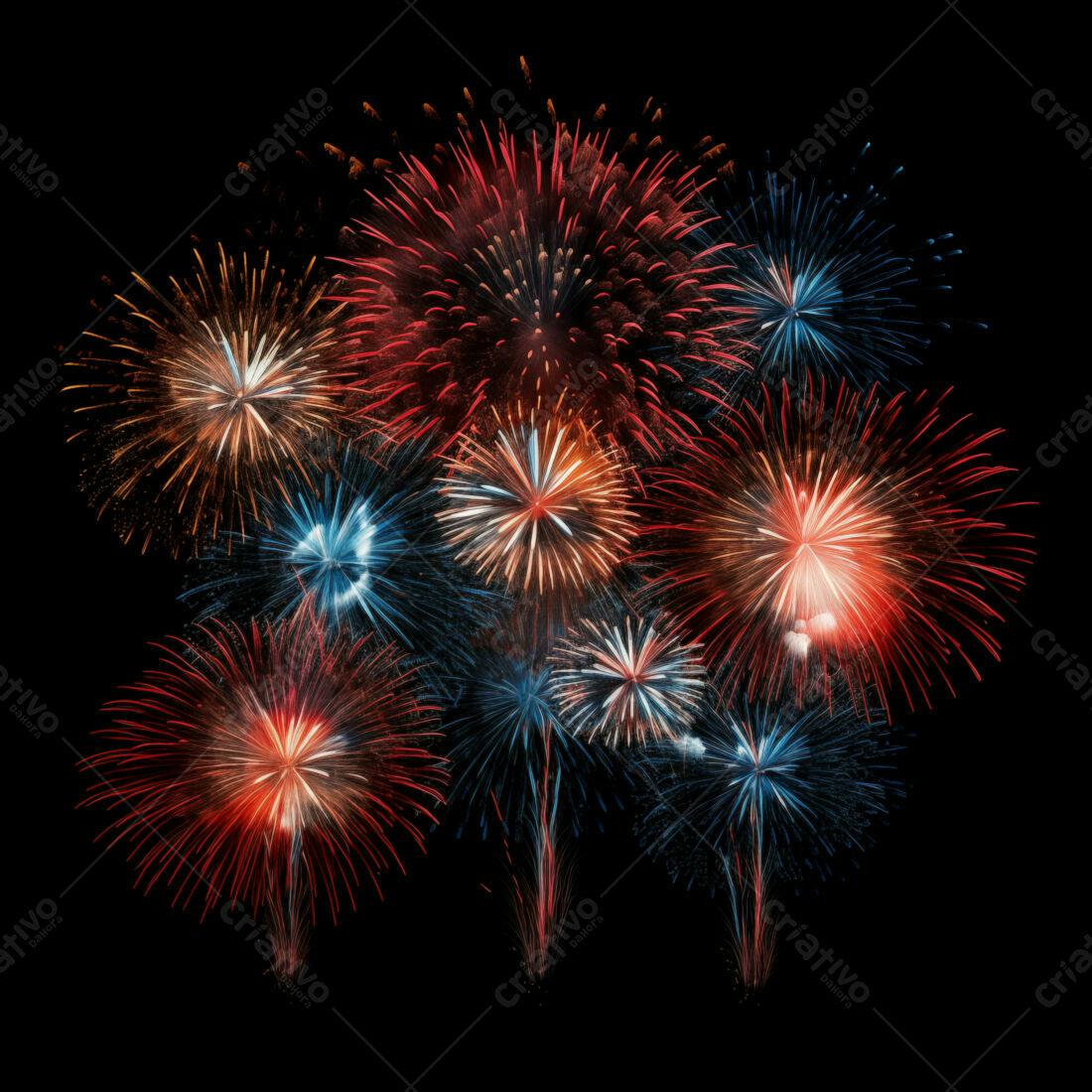 Textura Fogos de Artifício Coloridos para Fundo