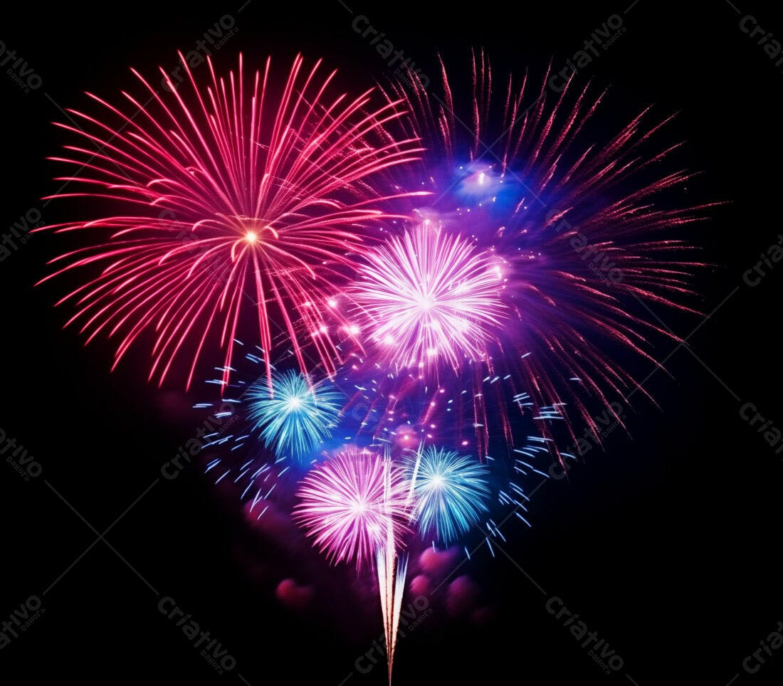 Textura Fogo de Artifício Colorido para Fundo