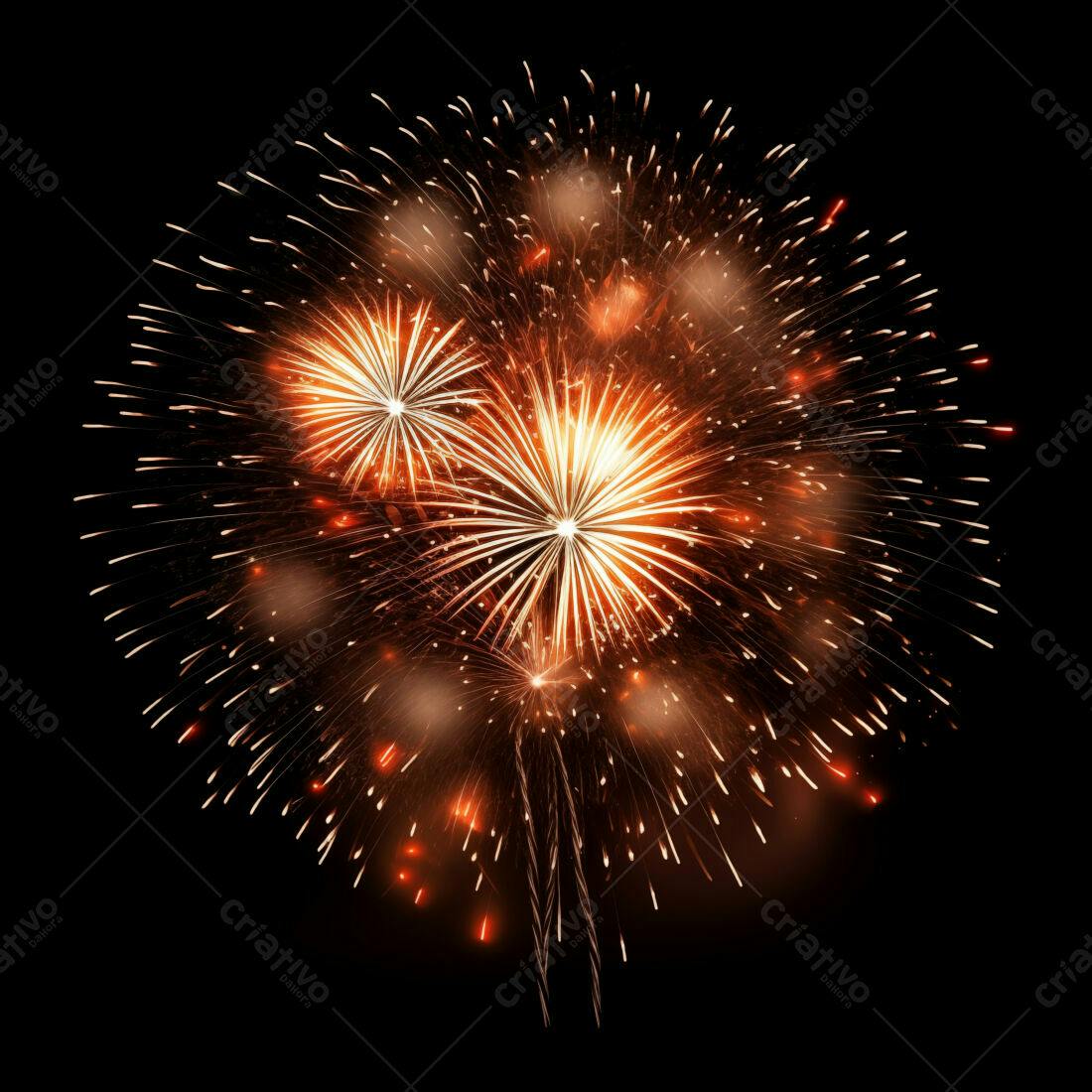 Textura Fogo de Artifício Dourado para Fundo