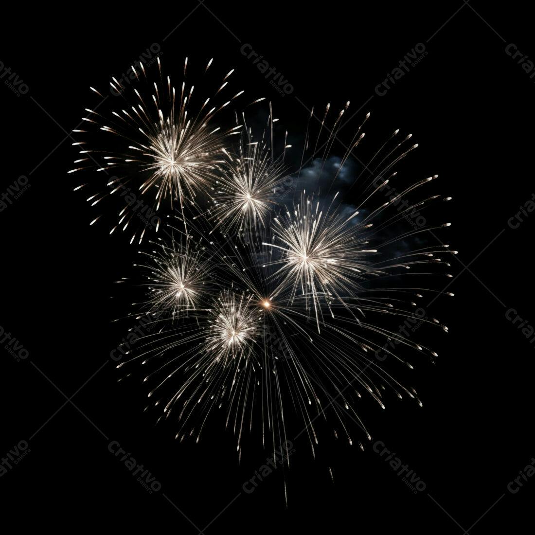 Textura Fogo de Artifício Branco para Fundo