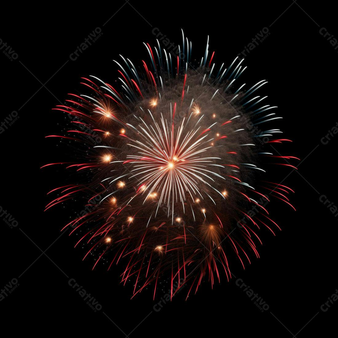 Textura Fogo de Artifício Vermelho e Branco para Fundo