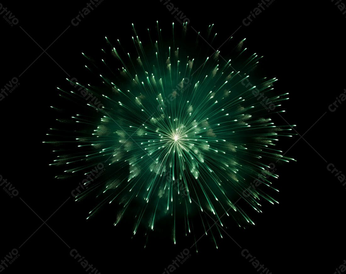 Textura Fogo de Artifício Verde para Fundo