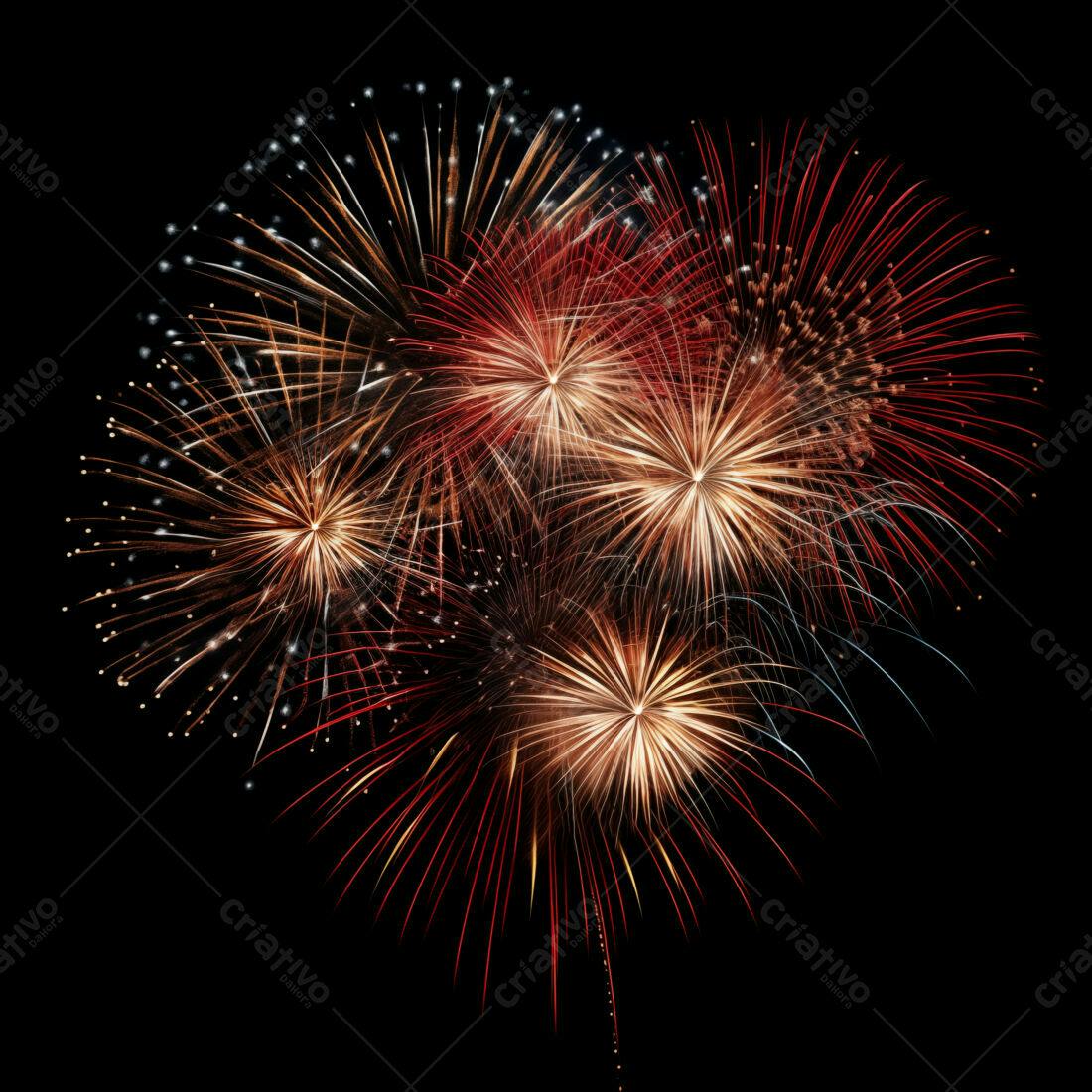 Textura Fogo de Artifício para Fundo Festivo