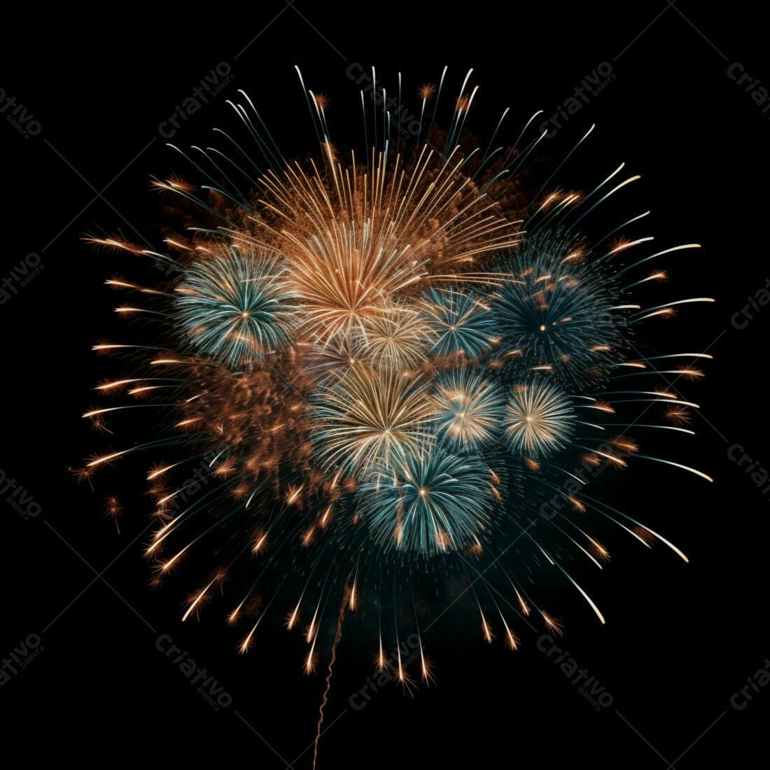 Textura Fogo de Artifício para Fundo Festivo