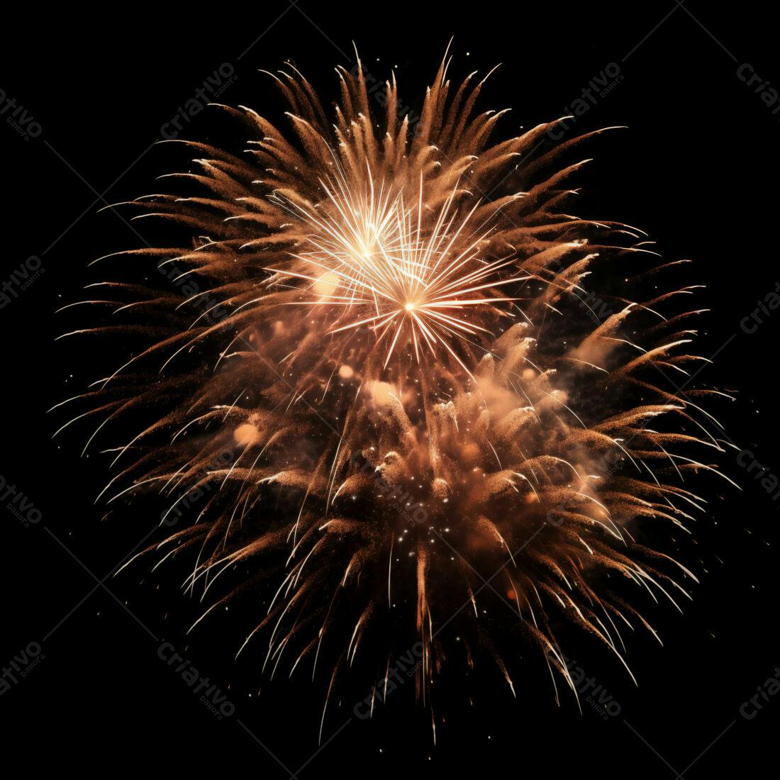 Textura Fogo de Artifício Dourado para Fundo