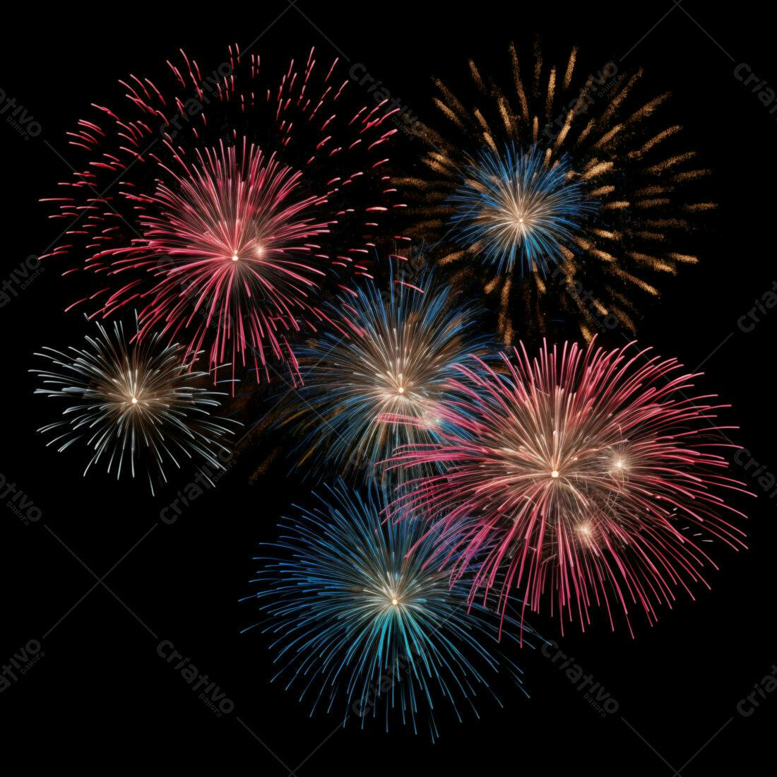 Textura Fogo de Artifício para Fundo